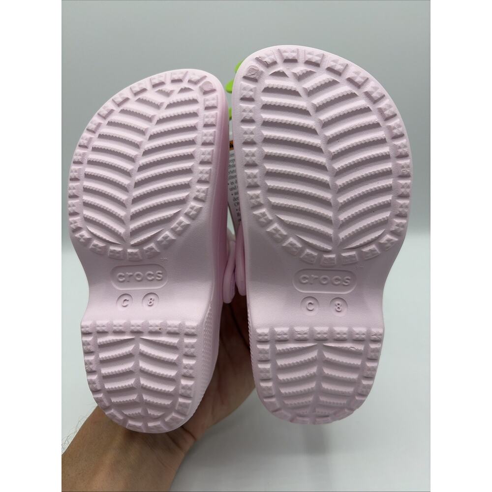Crocs Classic Mary Jane Clog Light Pink Girl Kids Size C 8 EUR 25 NWT 210616-6ZW - Picture 7 of 10